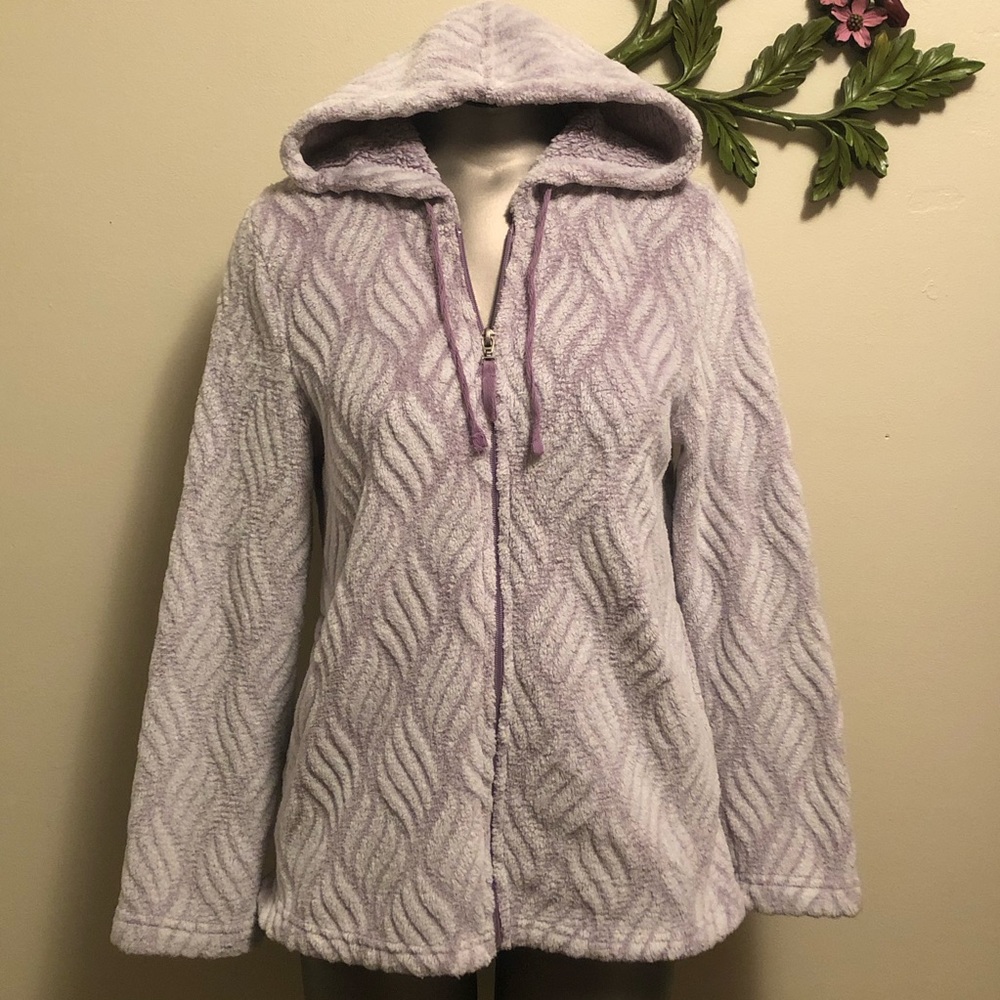 Stan Herman Fleece Zipup Pastel Purple Jacket